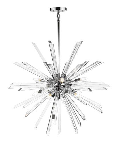 Z-Lite Burst 10 Light Chandelier in Chrome 4003-10CH