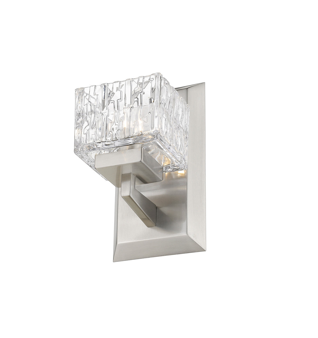 Z-Lite Rubicon 1 Light Wall Sconce in Brushed Nickel 1927-1S-BN-LED