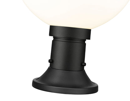 Z-Lite Laurent 1 Light Outdoor Pier Mounted Fixture in Black 597PHB-553PM-BK