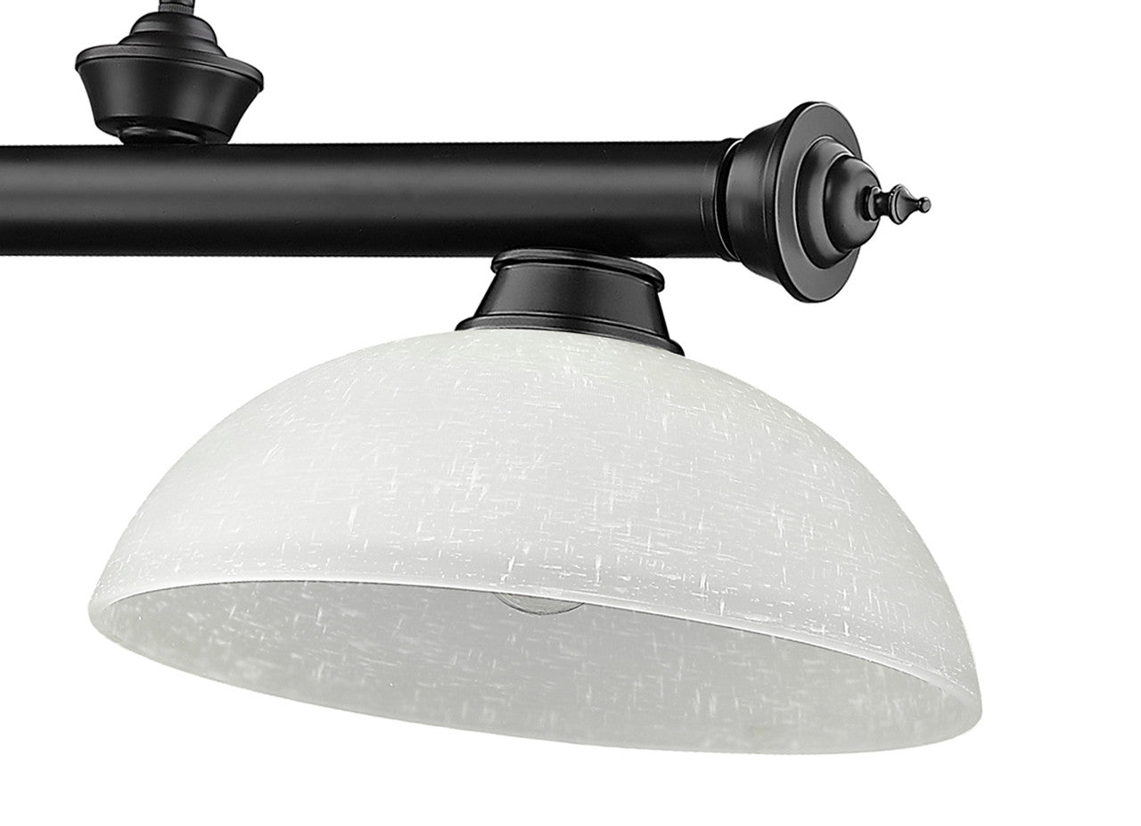 Z-Lite Cordon 3 Light Billiard in Matte Black 2306-3MB-DWL14