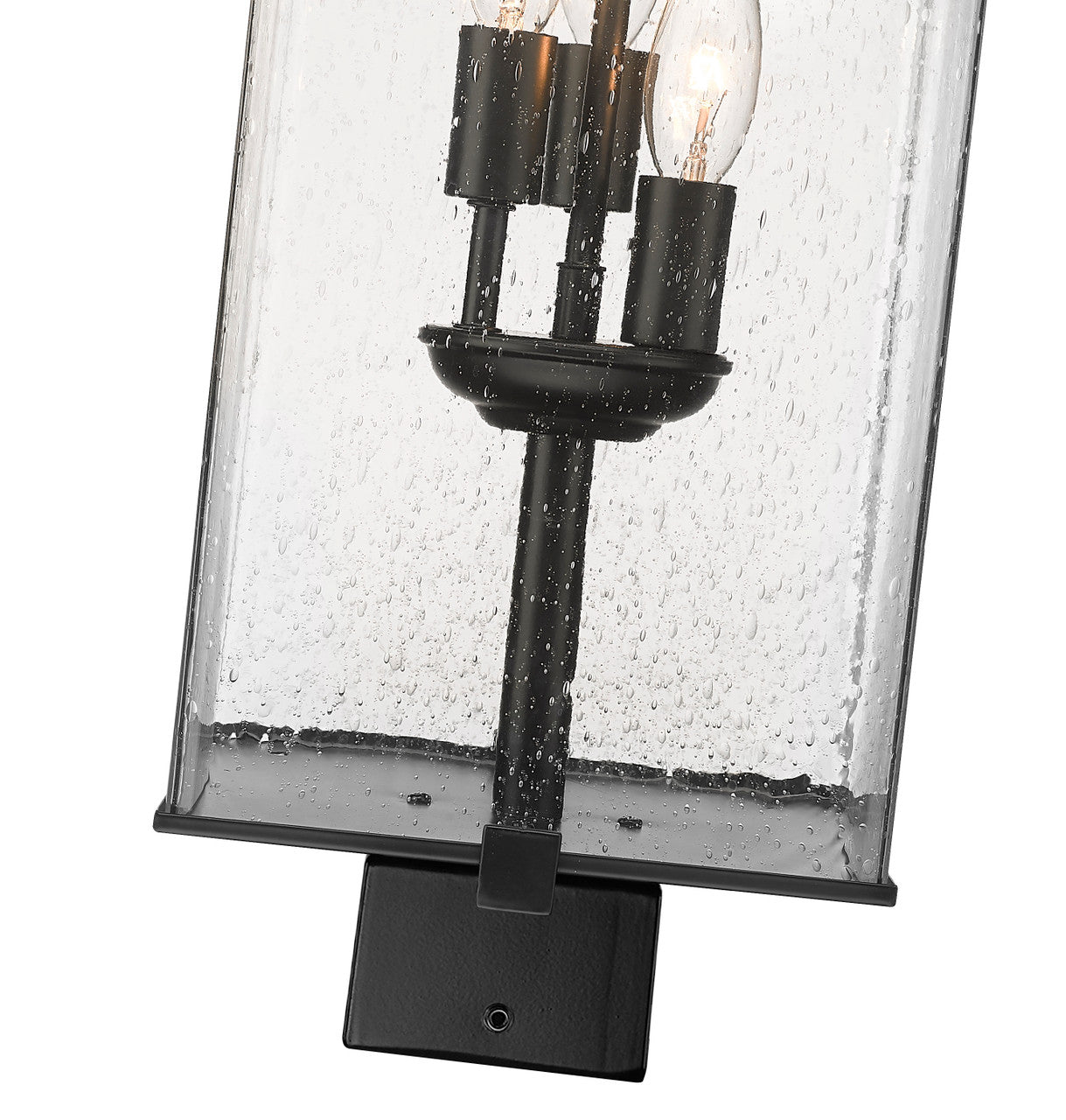 Z-Lite Sana 3 Light Outdoor Post Mount Fixture in Black 592PHBS-BK