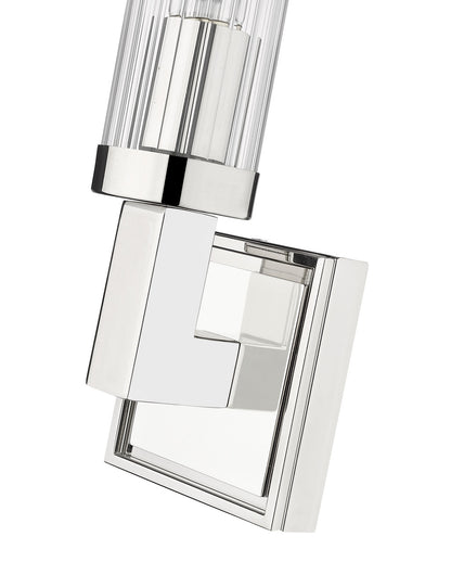 Z-Lite Beau 1 Light Wall Sconce in Polished Nickel 3031-1S-PN