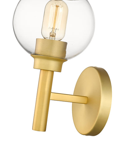 Z-Lite Sutton 1 Light Wall Sconce in Brushed Gold 7502-1S-BG