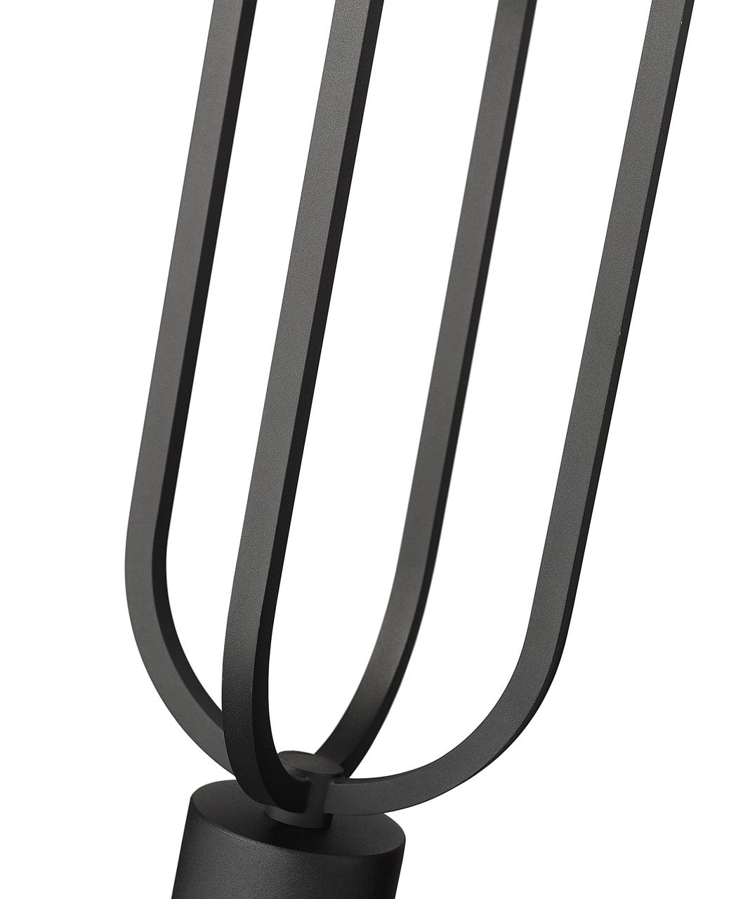 Z-Lite Leland 1 Light Outdoor Pier Mounted Fixture in Sand Black 5005PHM-553PM-BK-LED