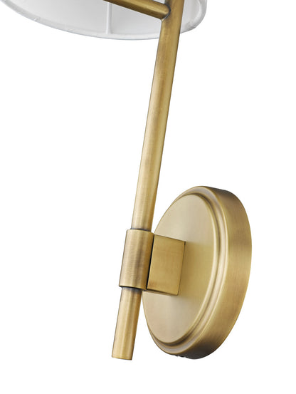 Z-Lite Winward 1 Light Wall Sconce in Rubbed Brass 816-1S-RB