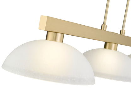 Z-Lite Cobalt 3 Light Billiard in Modern Gold 152MGLD-DWL14