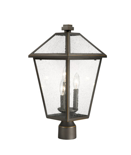 Z-Lite Talbot 3 Light Outdoor Post Mount Fixture in Oil Rubbed Bronze 579PHBR-ORB