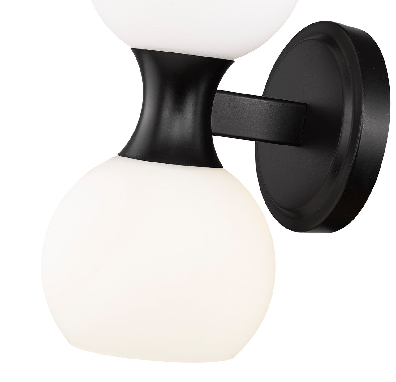 Z-Lite Artemis 2 Light Wall Sconce in Matte Black 494-2S-MB