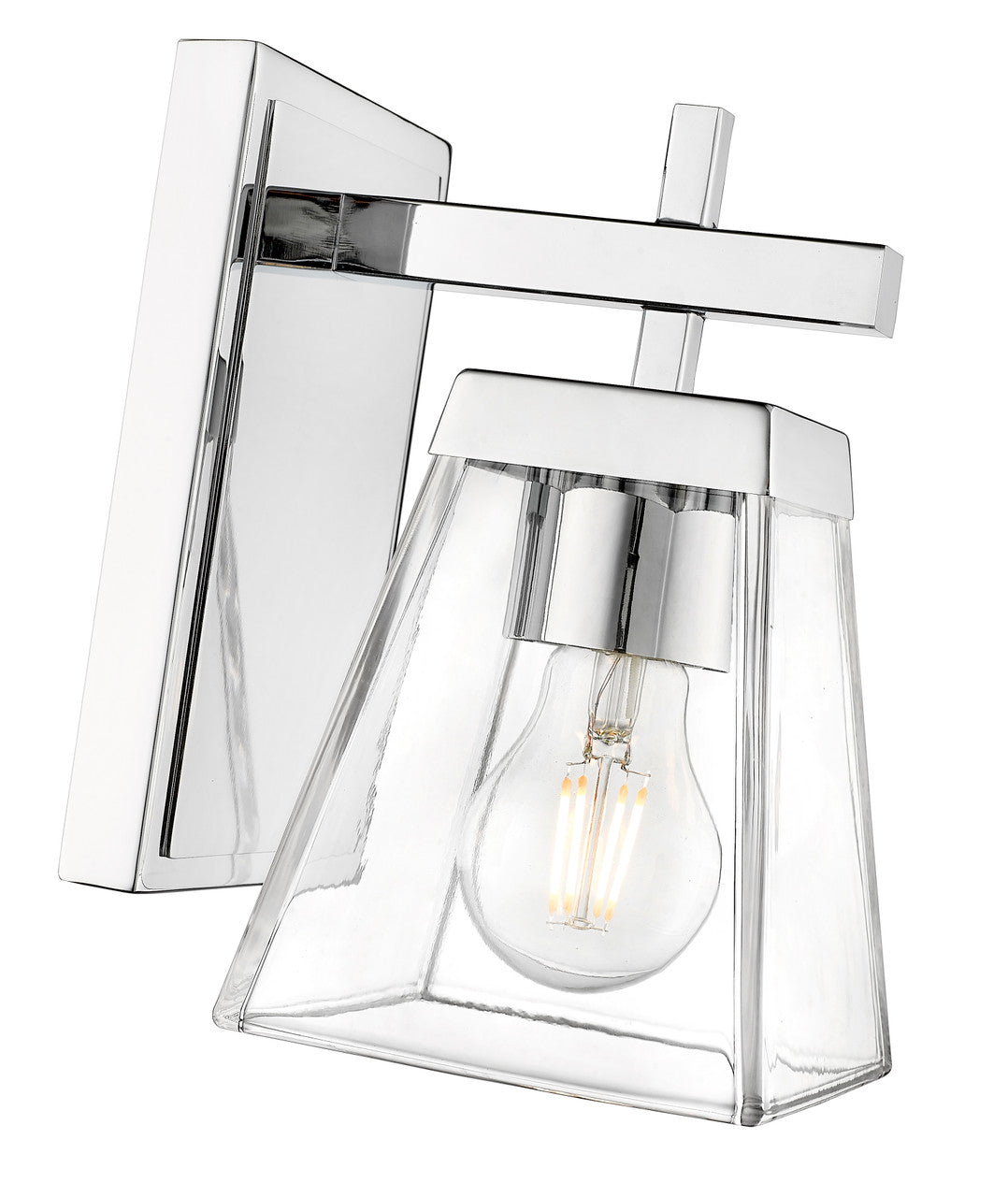 Z-Lite Lauren 1 Light Wall Sconce in Chrome 819-1S-CH