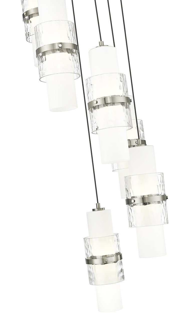 Z-Lite Cayden 7 Light Chandelier in Brushed Nickel 1946P-7R-BN