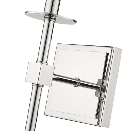 Z-Lite Camila 1 Light Wall Sconce in Polished Nickel 811-1S-PN