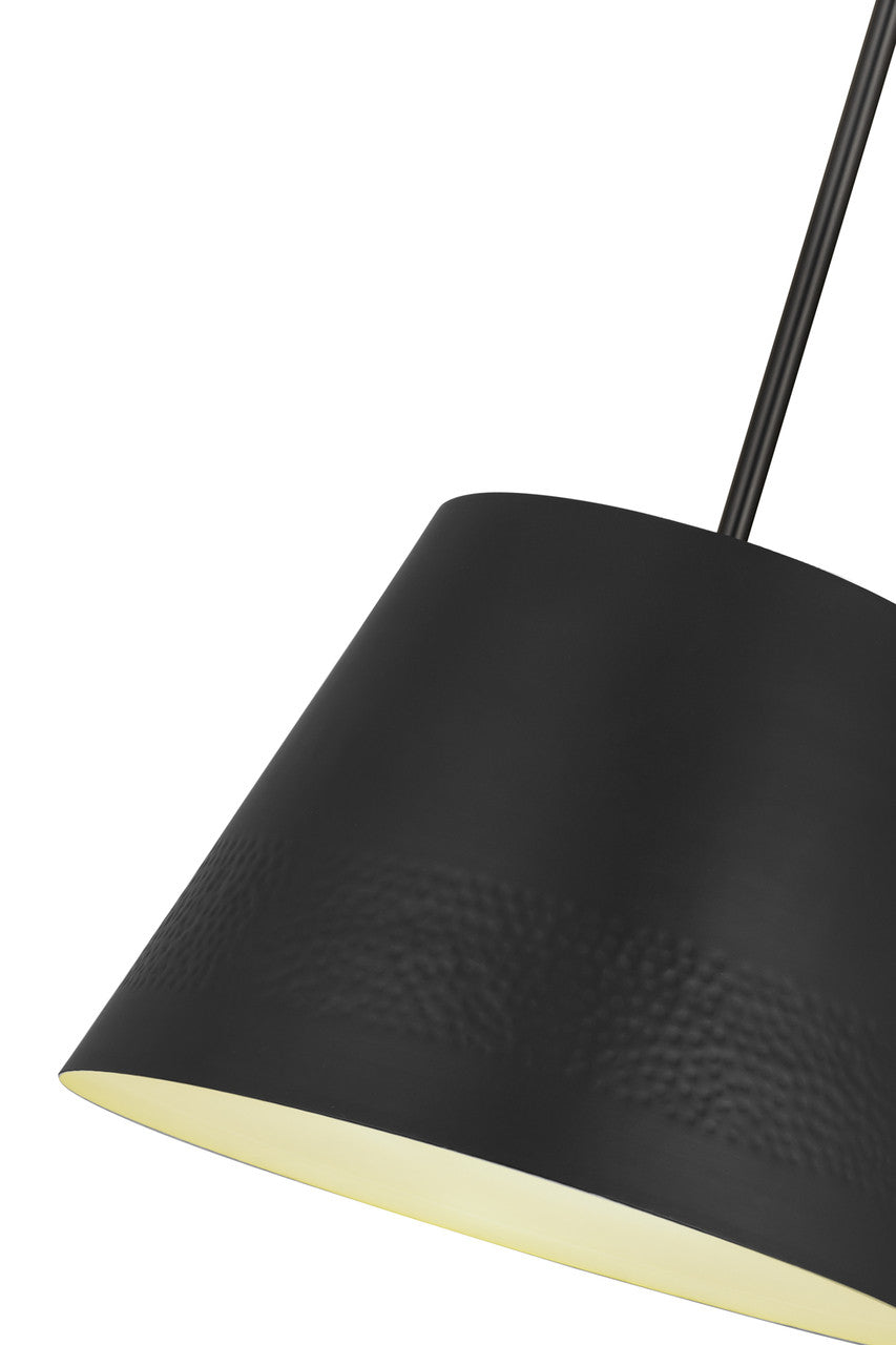 Z-Lite Maddox 1 Light Chandelier in Matte Black 6013-18MB