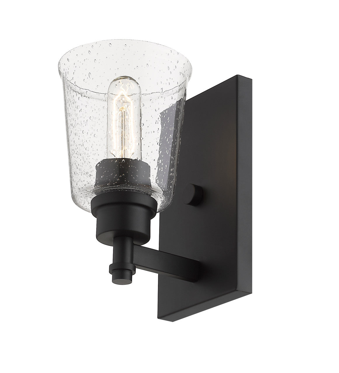 Z-Lite Bohin 1 Light Wall Sconce in Matte Black 464-1S-MB