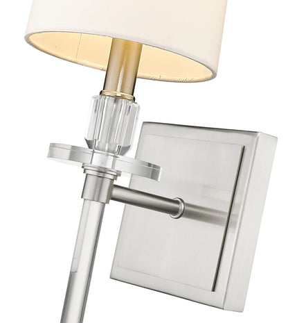 Z-Lite Sophia 1 Light Wall Sconce in Brushed Nickel 803-1S-BN