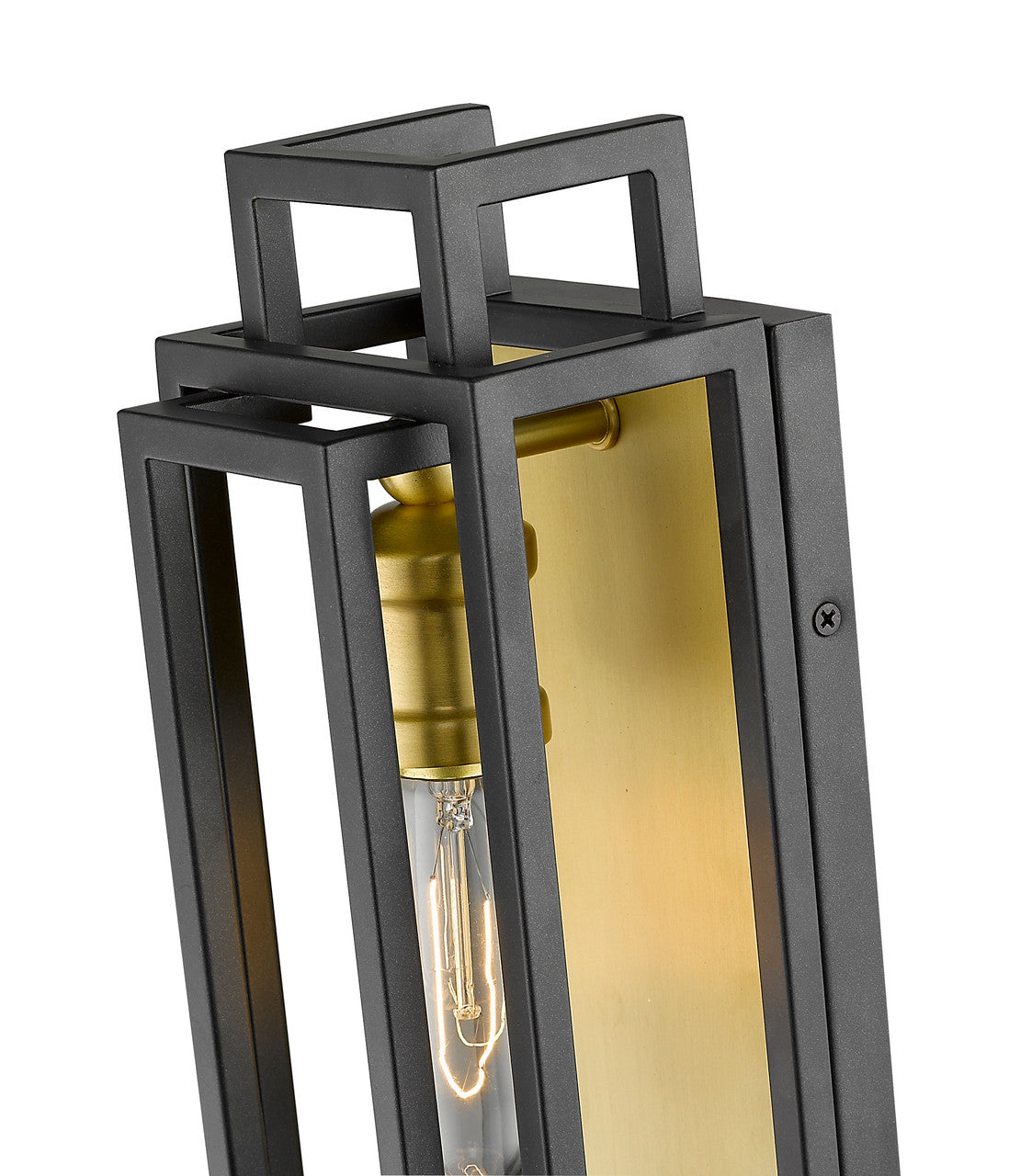 Z-Lite Titania 1 Light Wall Sconce in Bronze + Olde Brass 454-1S-BRZ-OBR