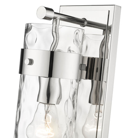 Z-Lite Fontaine 1 Light Wall Sconce in Polished Nickel 3035-1V-PN