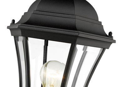 Z-Lite Wakefield 1 Light Outdoor Post Mount Fixture in Black 522PHM-BK