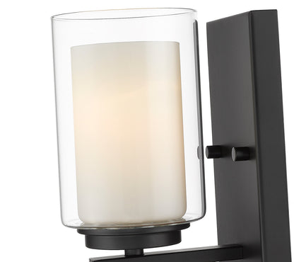 Z-Lite Willow 1 Light Wall Sconce in Matte Black 426-1S-MB