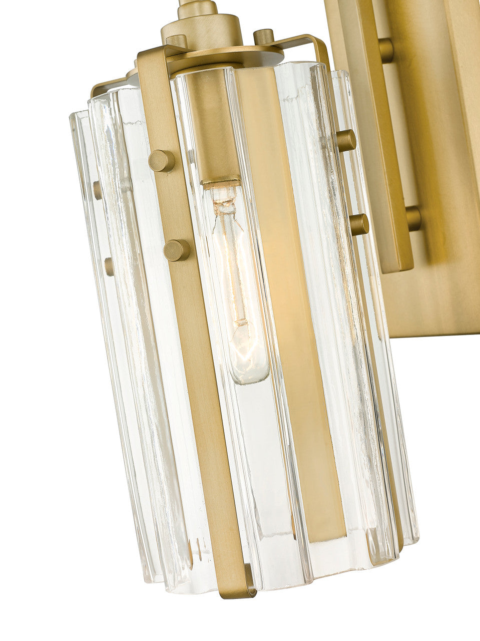 Z-Lite Alverton 1 Light Wall Sconce in Rubbed Brass 3036-1S-RB