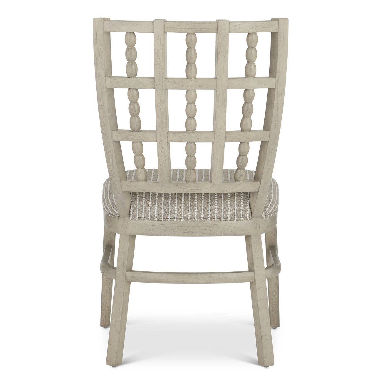 Currey & Co. Upholstered Norene Gray Dining Chair, Demetria Parchment 7000-0702