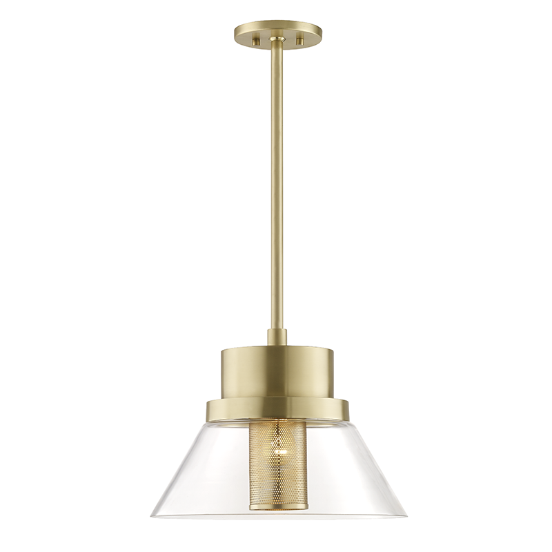 Hudson Valley Lighting Paoli Pendant in Aged Brass 4032-AGB