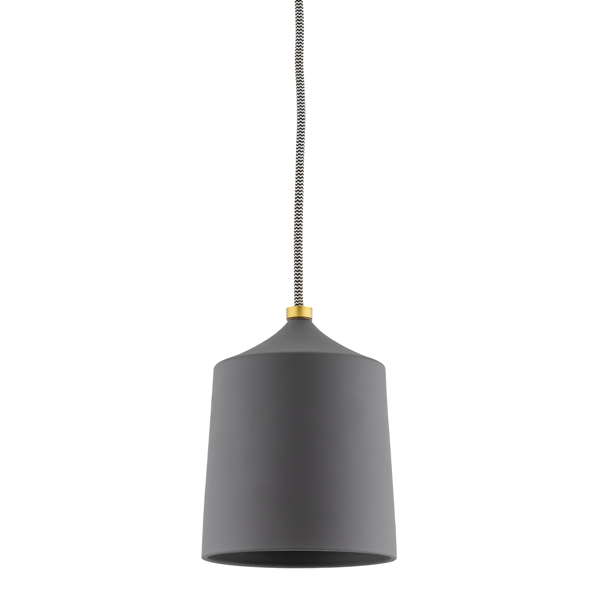 Mitzi 1 Light Pendant in Aged Brass/Matte Black H339701-AGB/MB