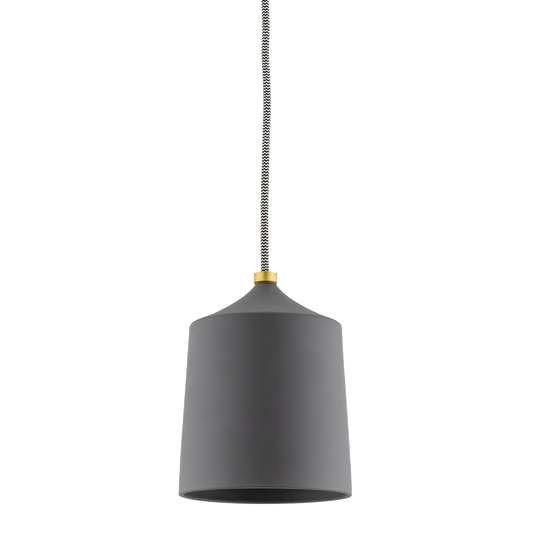 Mitzi 1 Light Pendant in Aged Brass/Matte Black H339701-AGB/MB