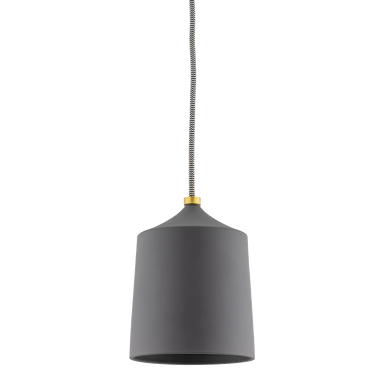 Mitzi 1 Light Pendant in Aged Brass/Matte Black H339701-AGB/MB