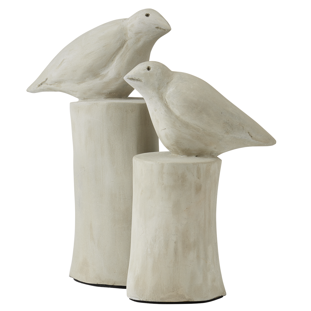 Currey & Co. Concrete Birds Set of 2 2200-0025