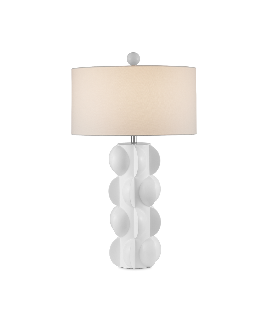 Currey & Co Salizzole Table Lamp in White 6000-0962