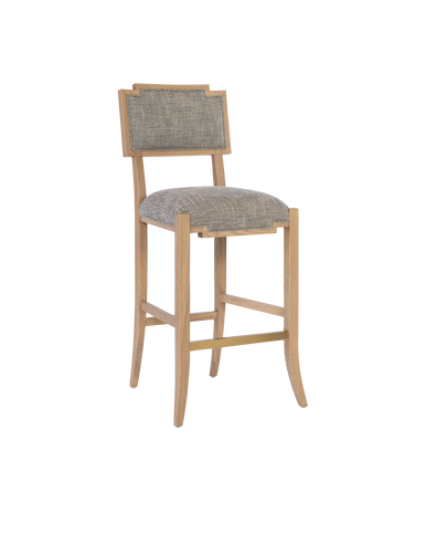 Currey & Co. Melanie Blonde Bar Stool, Liller Tortoise 7000-1012