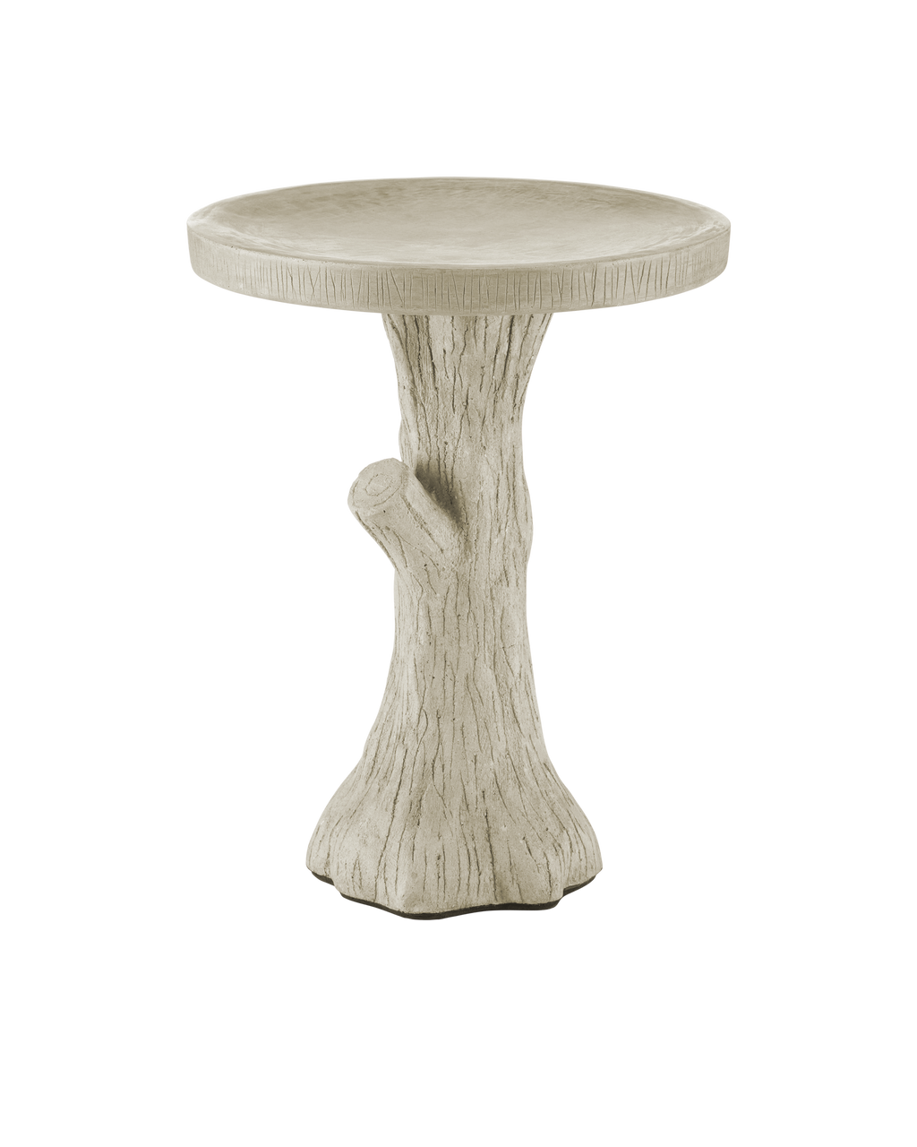 Currey & Co Faux Bois Medium Bird Bath in Portland 2200-0045