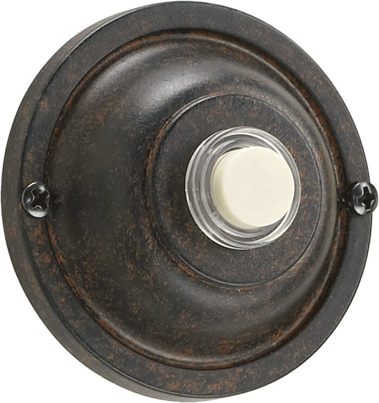 Quorum Door Chime Button in Toasted Sienna 7-304-44