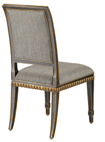 Currey & Co. Ines Black Chair, Appeal Peppercorn 7000-0163