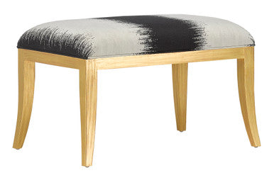 Currey & Co. Garson Gold Ottoman, Otunga Kona 7000-0232