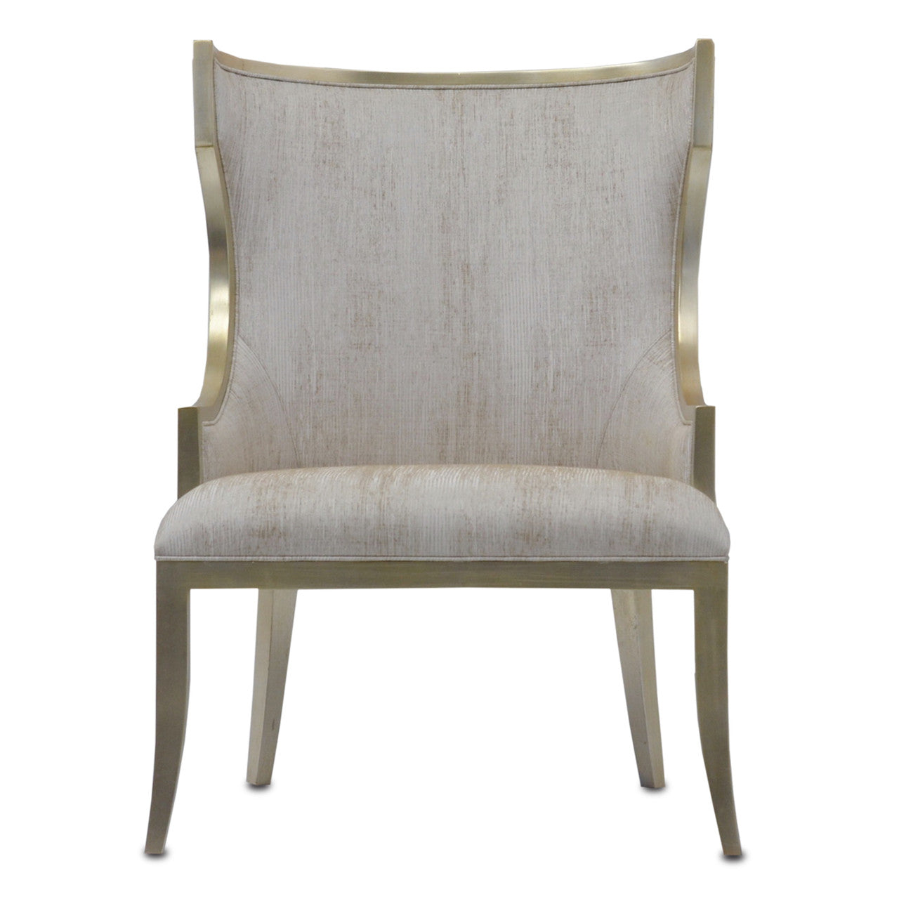 Currey & Co. Garson Silver Linen Chair 7000-0642