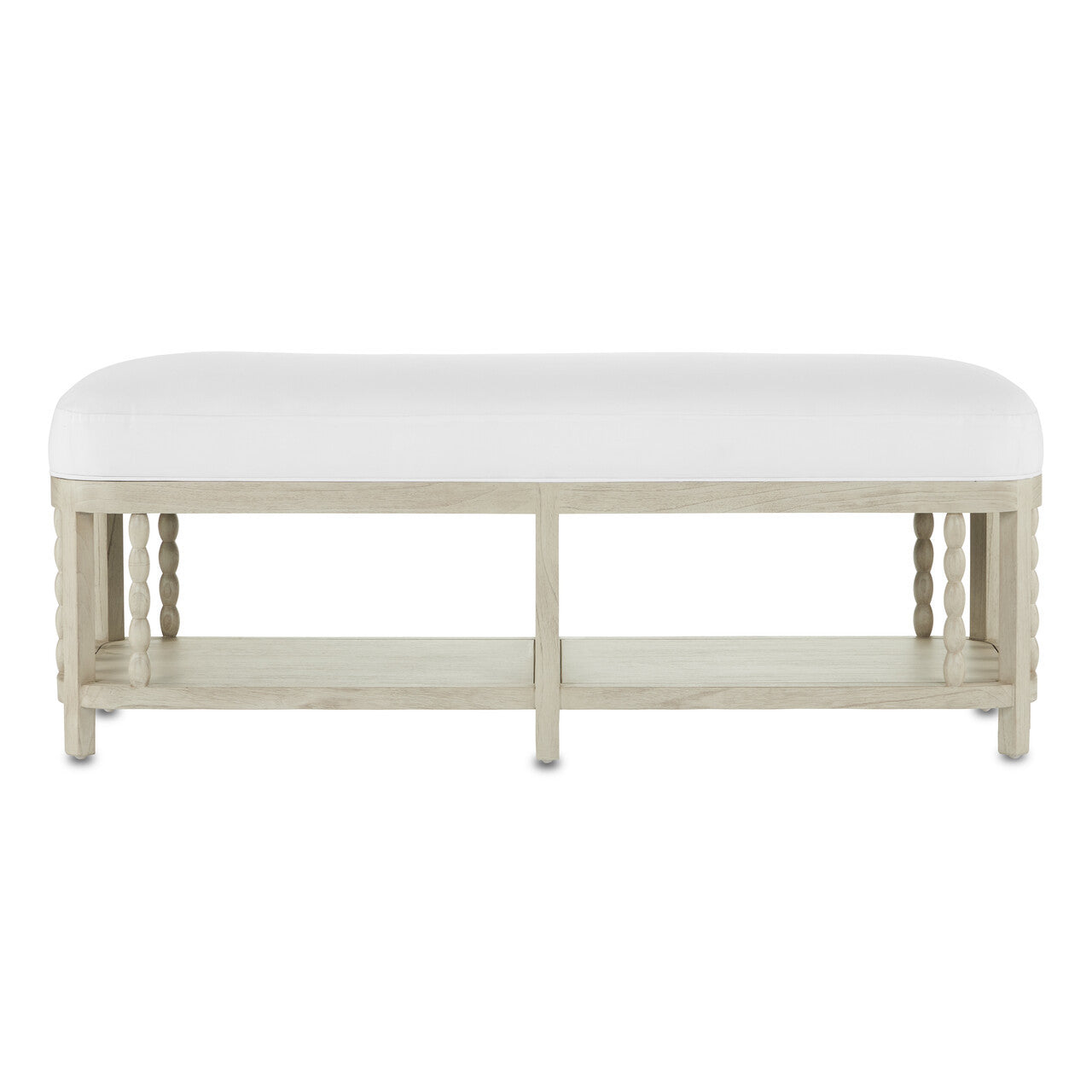 Currey & Co. Norene Muslin Bench 7000-0671