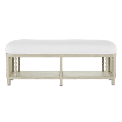 Currey & Co. Norene Muslin Bench 7000-0671