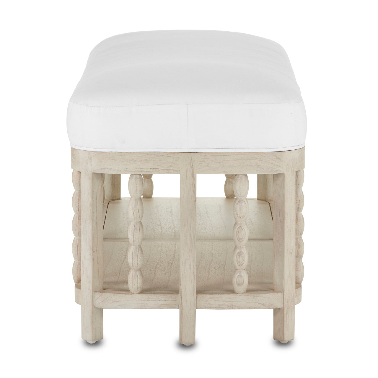 Currey & Co. Norene Muslin Bench 7000-0671