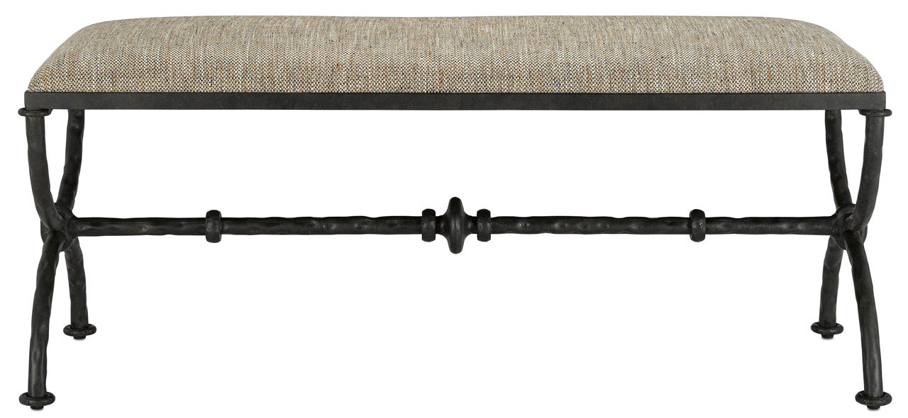 Currey & Co. Agora Peppercorn Bench 7000-0802