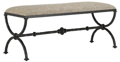 Currey & Co. Agora Peppercorn Bench 7000-0802