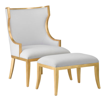 Currey & Co. Garson Gold Muslin Chair 7000-0841