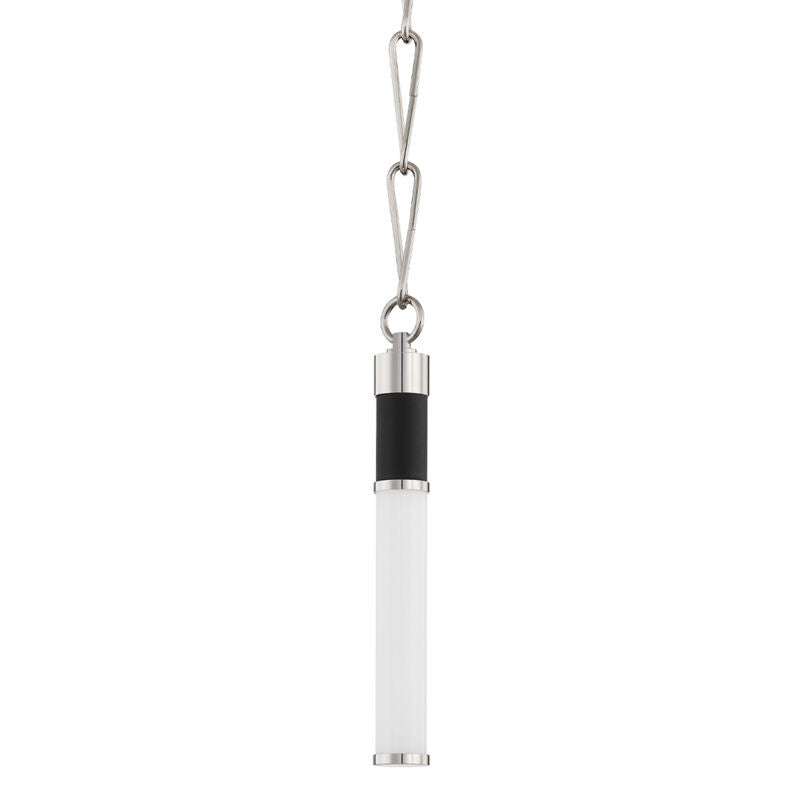 Hudson Valley Lighting Huntington Pendant in Polished Nickel/black 7010-PN/BK