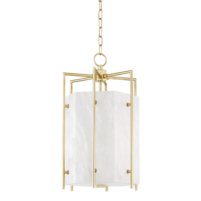 Hudson Valley Lighting Flatbush Lantern in Aged Brass 7014-AGB