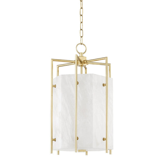 Hudson Valley Lighting Flatbush Lantern in Aged Brass 7014-AGB