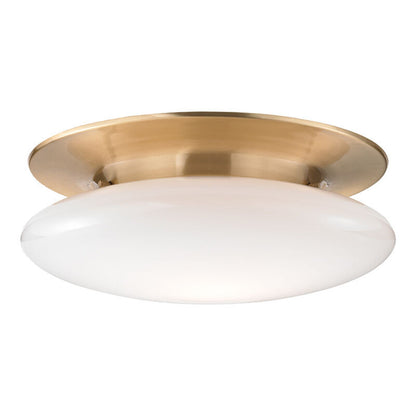 Hudson Valley Lighting Irvington Flush Mount in Satin Brass 7018-SB