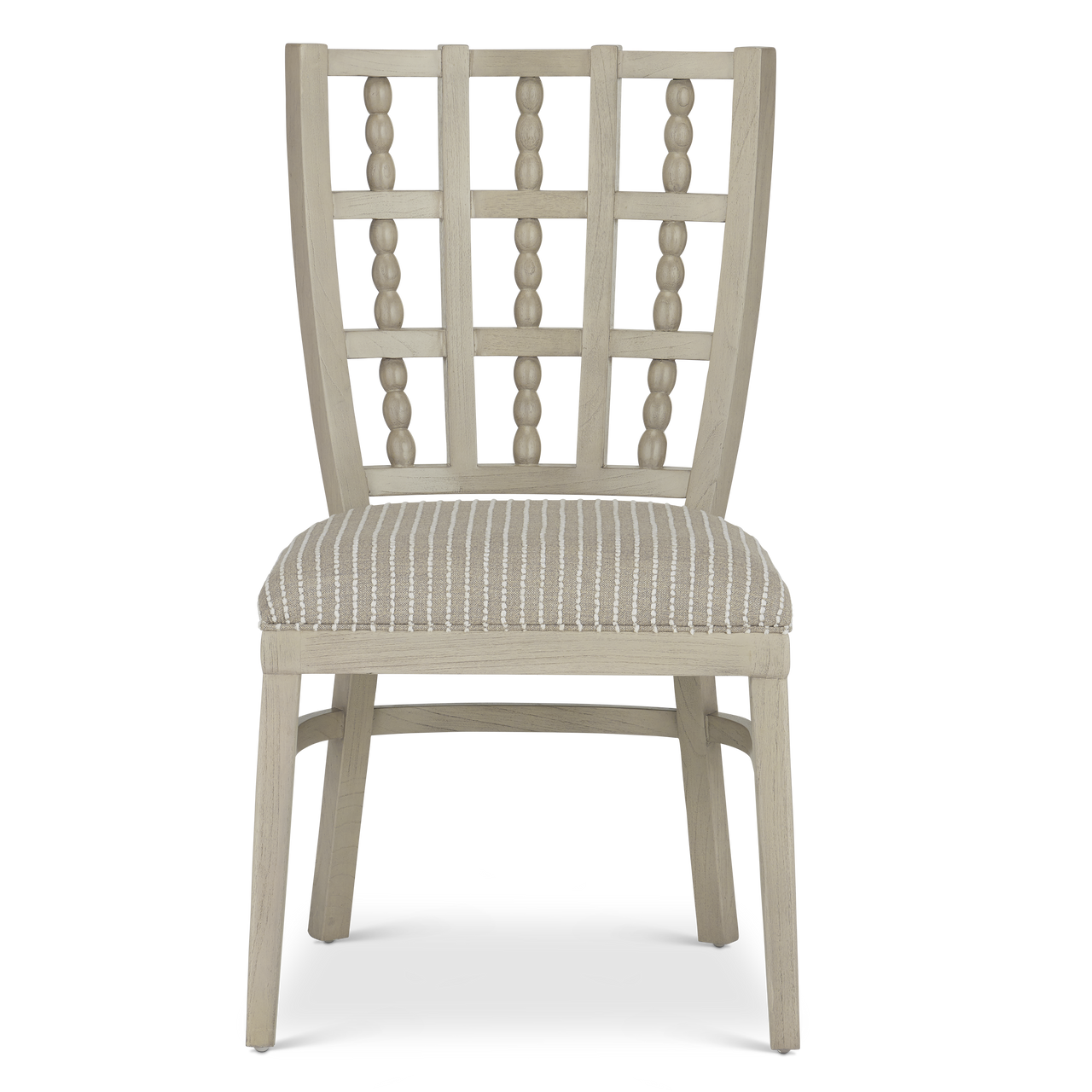 Currey & Co. Upholstered Norene Gray Dining Chair, Demetria Parchment 7000-0702