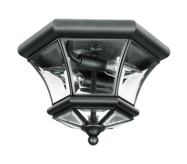 Livex Lighting Monterey/Georgetown Collection 2 Light Black Ceiling Mount in Black 7052-04