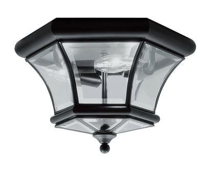 Livex Lighting Monterey/Georgetown Collection 3 Light Black Ceiling Mount in Black 7053-04