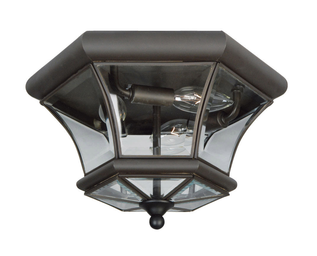 Livex Lighting Monterey/Georgetown Collection 3 Light Bronze Ceiling Mount in Bronze 7053-07